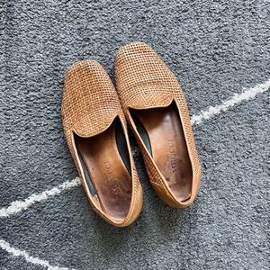 Sesto Meucci Woven Leather Loafers